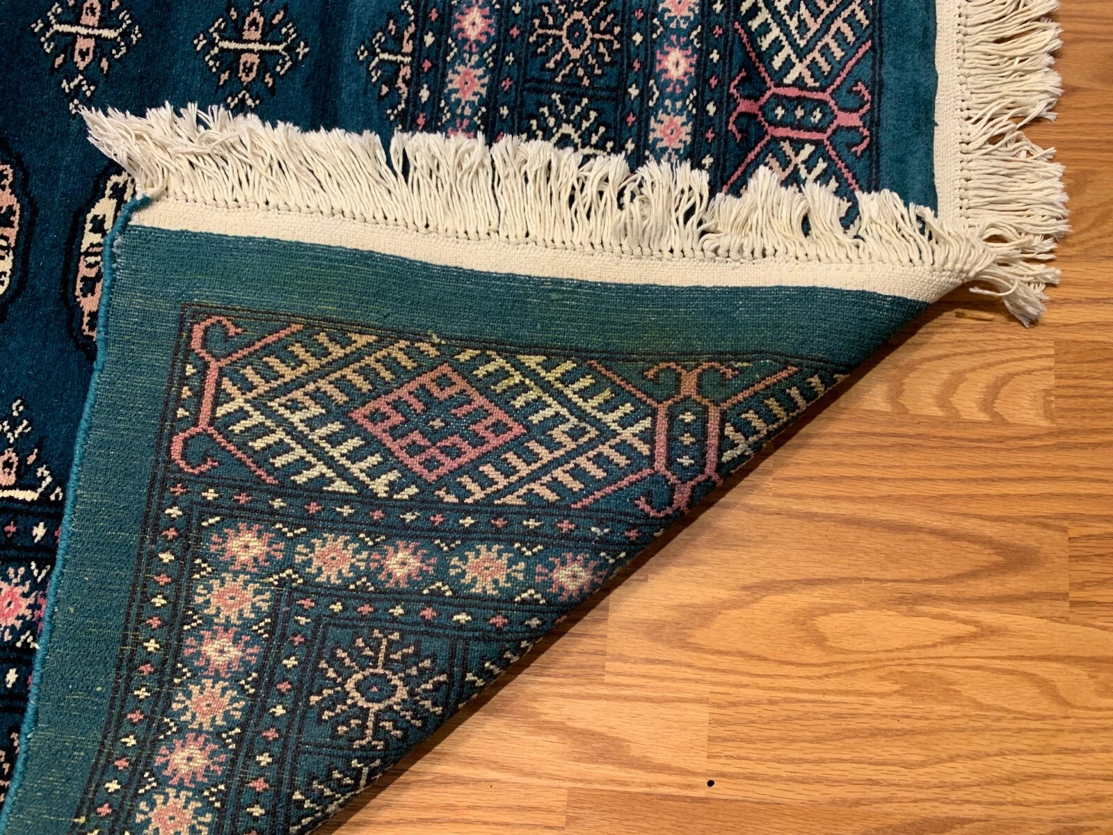 8.1 x 11.3 Pakistan Bokhara Hand Knotted 100% Wool Area Rug