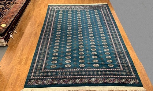 8.1 x 11.3 Pakistan Bokhara Hand Knotted 100% Wool Area Rug