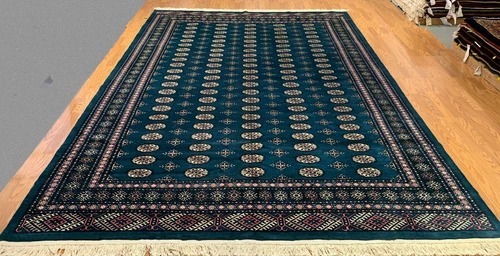 8.1 x 11.3 Pakistan Bokhara Hand Knotted 100% Wool Area Rug