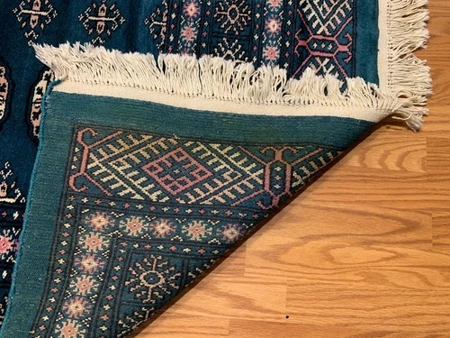 8.1 x 11.3 Pakistan Bokhara Hand Knotted 100% Wool Area Rug