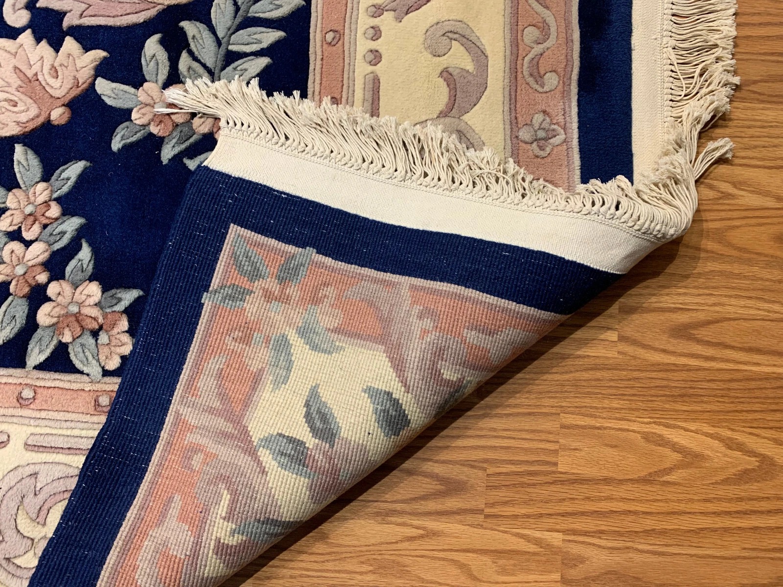9 x 12 Aubusson Hand Knotted 100% Wool Area Rug