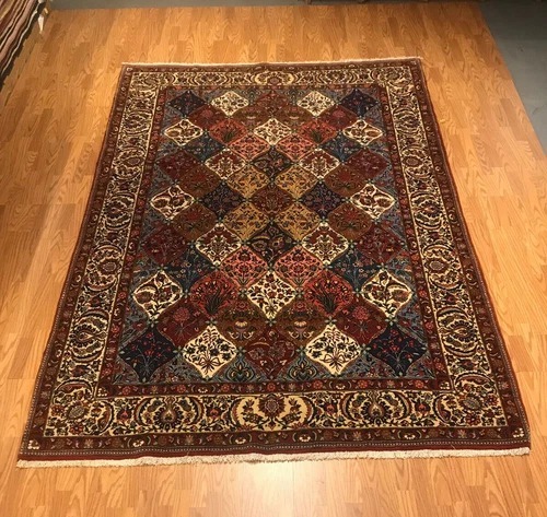 6.10 x 10.3 Vintage 100%Wool Hand Knotted Area Rug