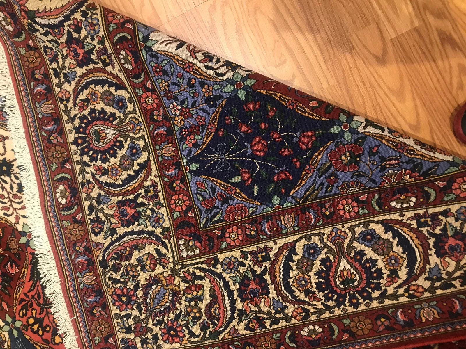 6.10 x 10.3 Vintage 100%Wool Hand Knotted Area Rug