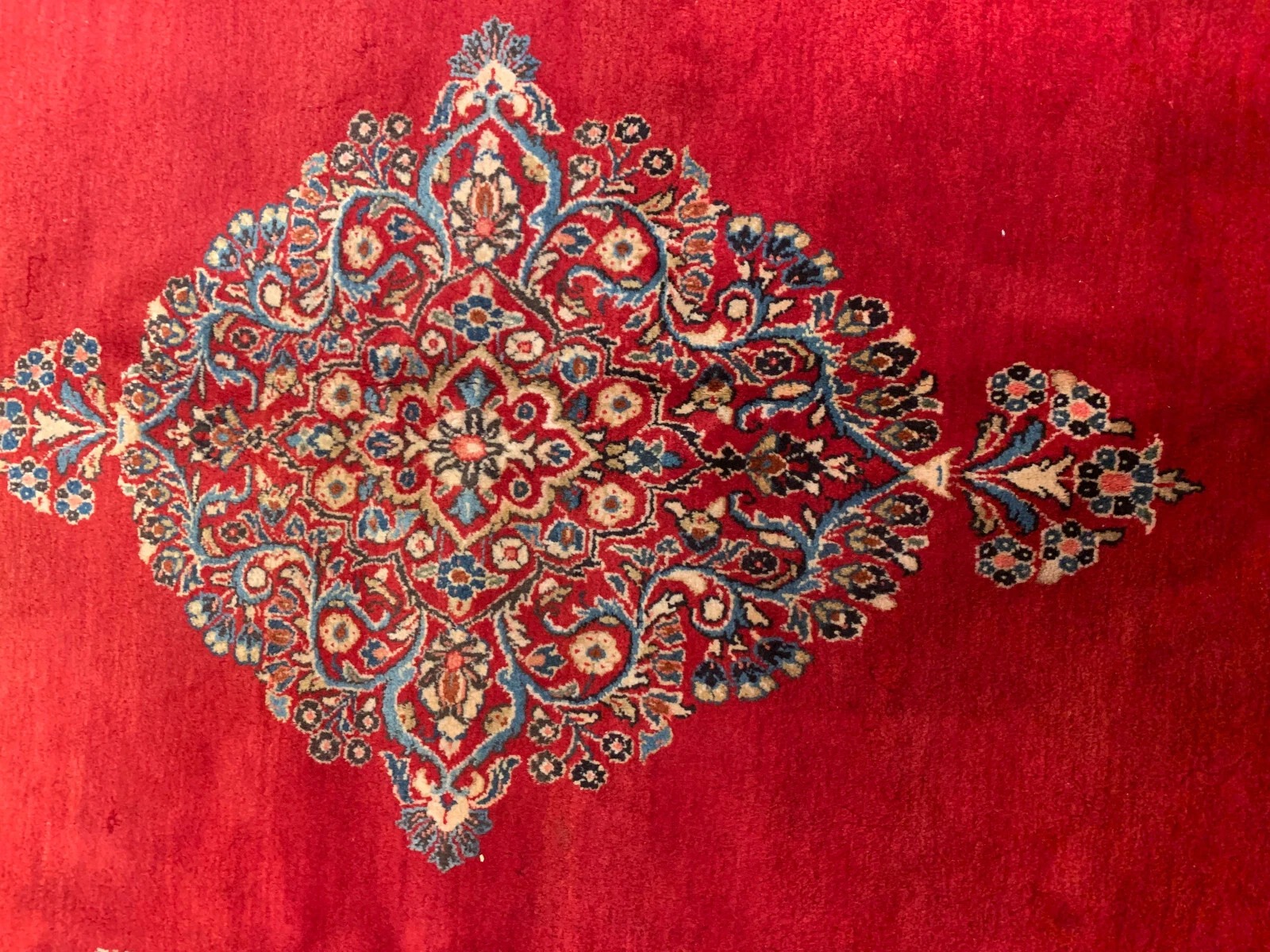 6.11 x 10.3 Vintage Hand Knotted 100% Wool Vegetable Dye Area Rug