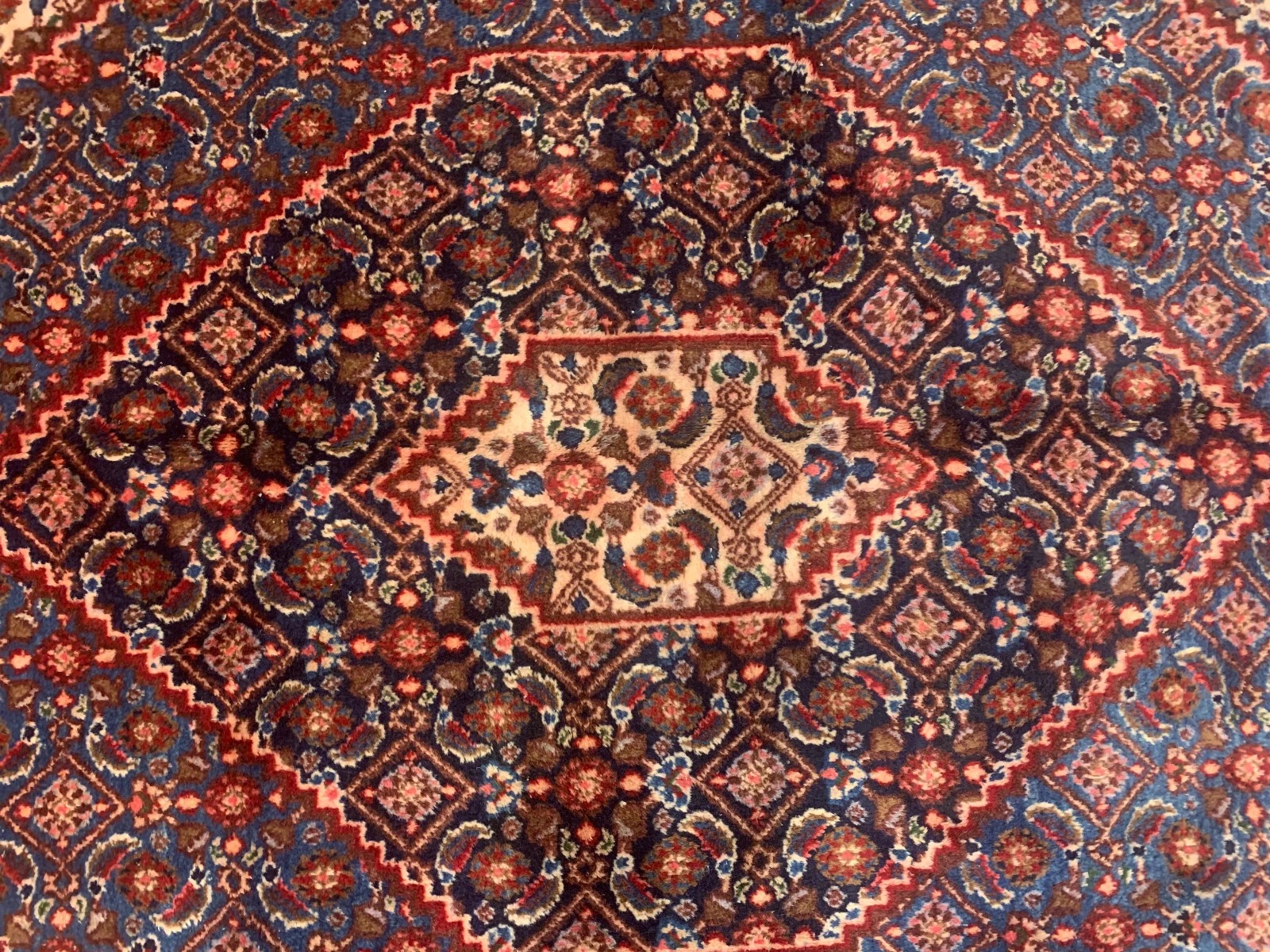 10.1 x 12 Semi Antique Birjand Hand Knotted 100% Wool Rug