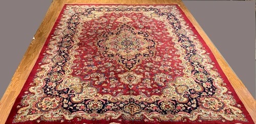 9.9 x 12.3 Semi Antique Fine Hand Knotted 100% Wool Rug