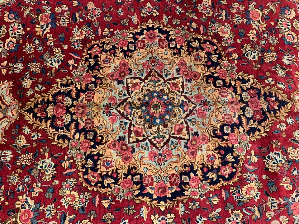 9.9 x 12.3 Semi Antique Fine Hand Knotted 100% Wool Rug