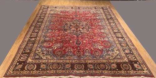 10 x 12.6 Semi Antique Fine Hand Knotted 100% Wool Rug