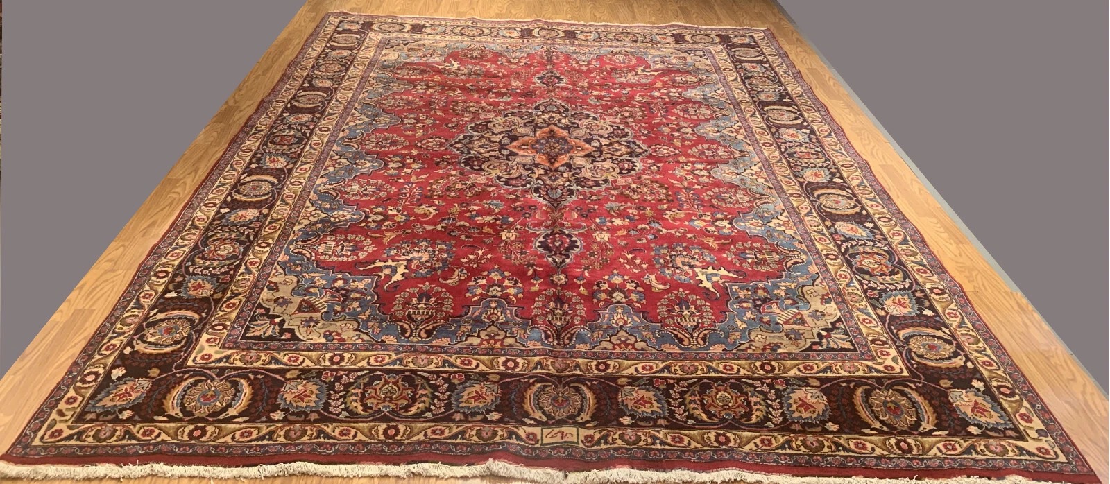 10 x 12.6  Semi Antique Fine  Hand Knotted 100% Wool Rug EB235972431032 Montaage