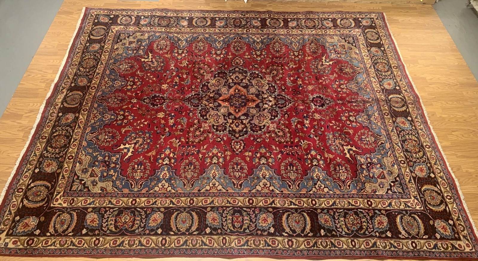 10 x 12.6 Semi Antique Fine Hand Knotted 100% Wool Rug