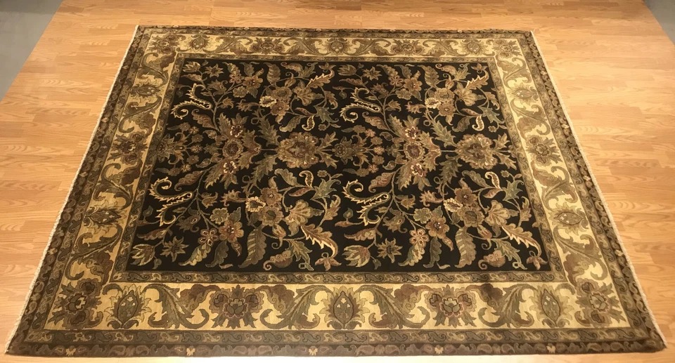 8 x 10 Indo Agra Hand spawned Wool Hand Knotted Oriental Rug