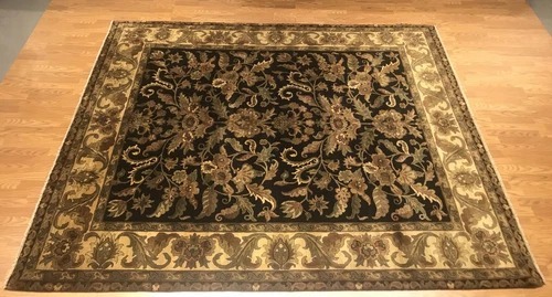 8 x 10 Indo Agra Hand spawned Wool Hand Knotted Oriental Rug