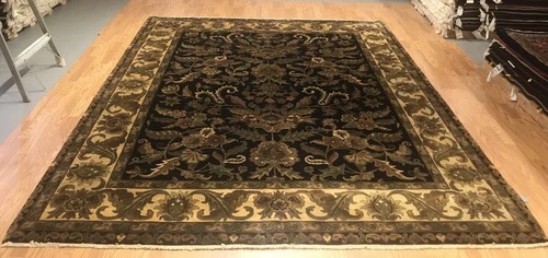 8 x 10 Indo Agra Hand spawned Wool Hand Knotted Oriental Rug