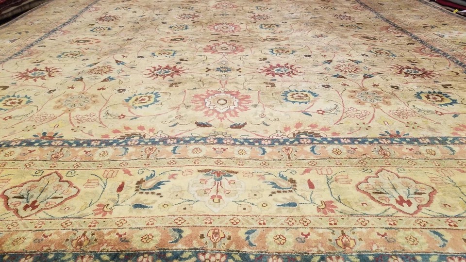 9 x 12 Very High Quality Vegetable Dye All Over Wool Hand-Knotted Oriental Rug