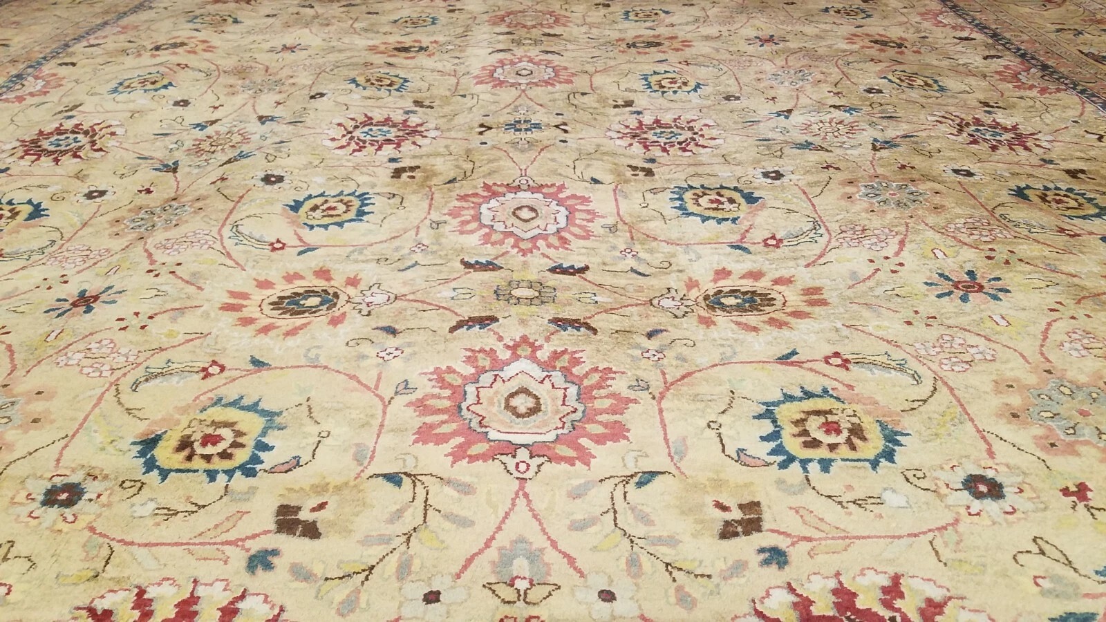 9 x 12 Very High Quality Vegetable Dye All Over Wool Hand-Knotted Oriental Rug