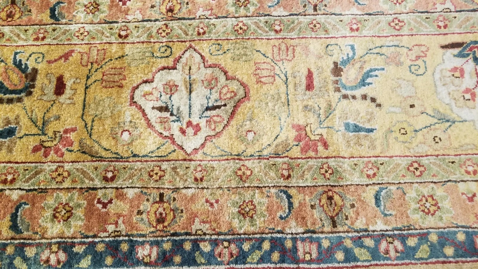9 x 12 Very High Quality Vegetable Dye All Over Wool Hand-Knotted Oriental Rug