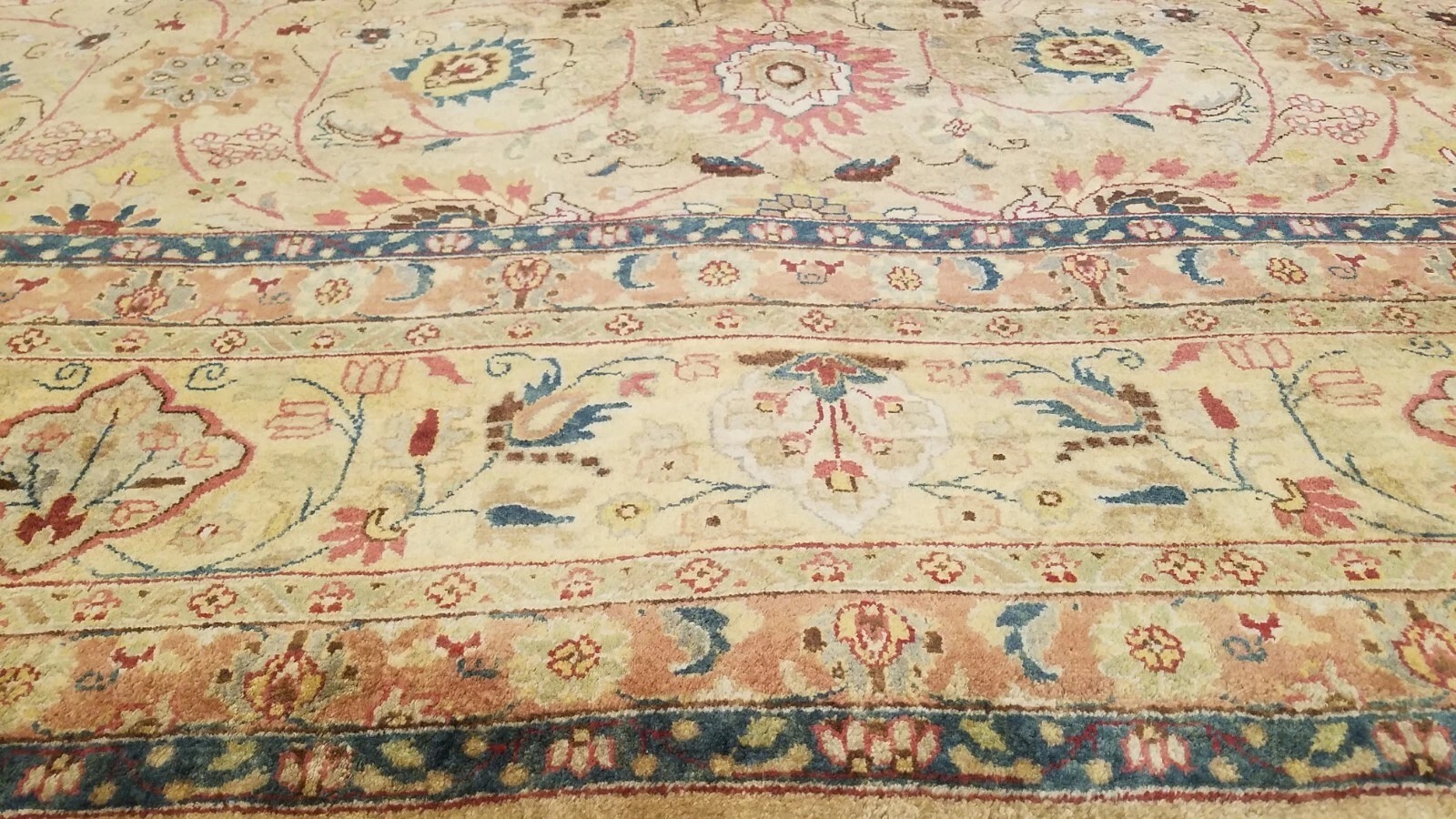 9 x 12 Very High Quality Vegetable Dye All Over Wool Hand-Knotted Oriental Rug
