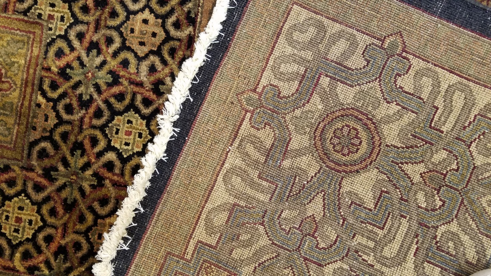 8 x 10 Indo Agra Hand spawned Wool Hand Knotted Oriental Rug
