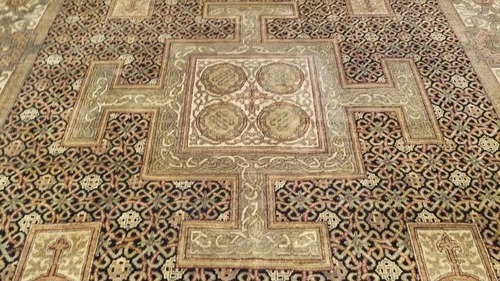 8 x 10 Indo Agra Hand spawned Wool Hand Knotted Oriental Rug