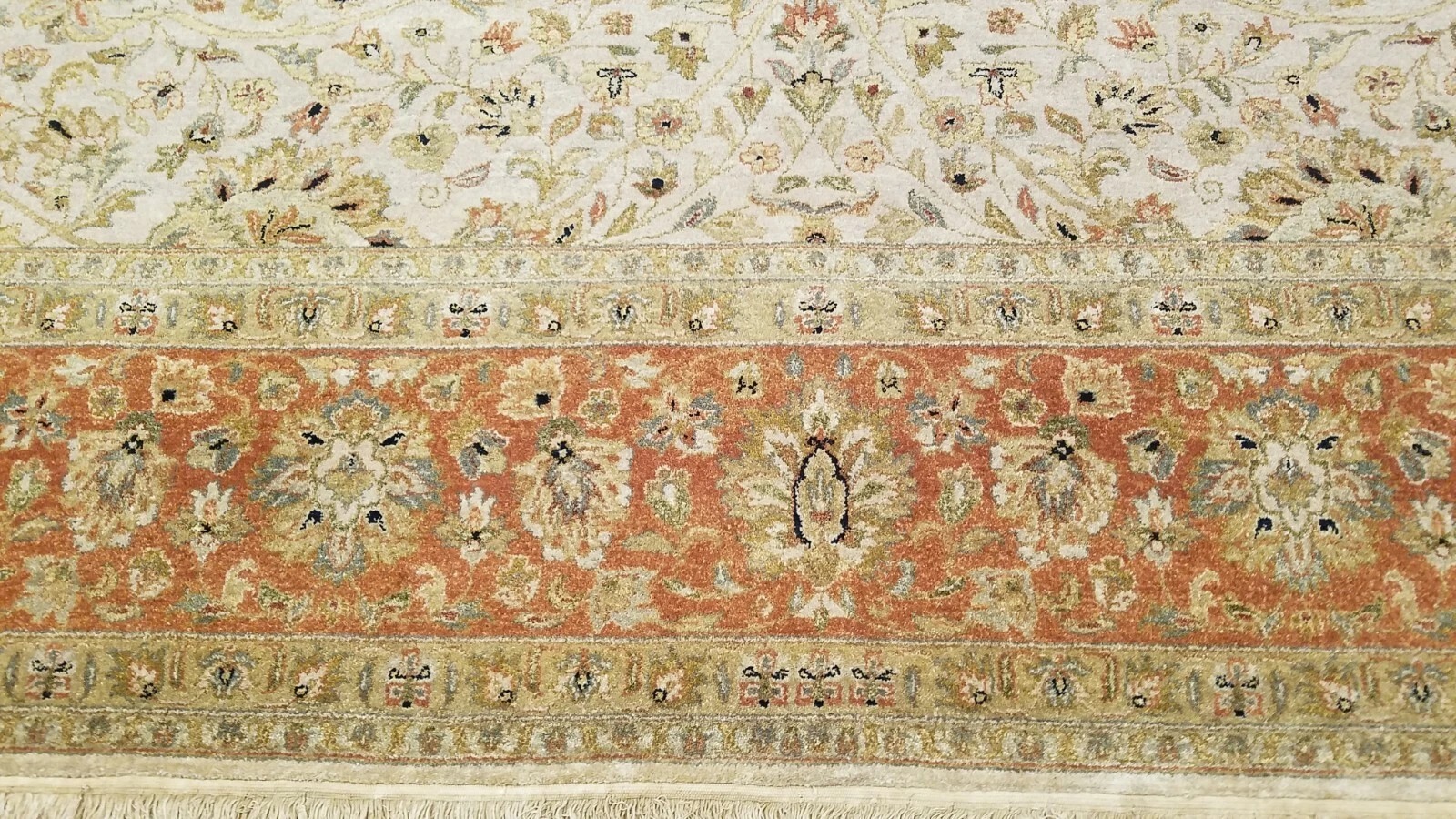9 x 12 Very High Quality Vegetable Dye All Over Wool Hand-Knotted Oriental Rug