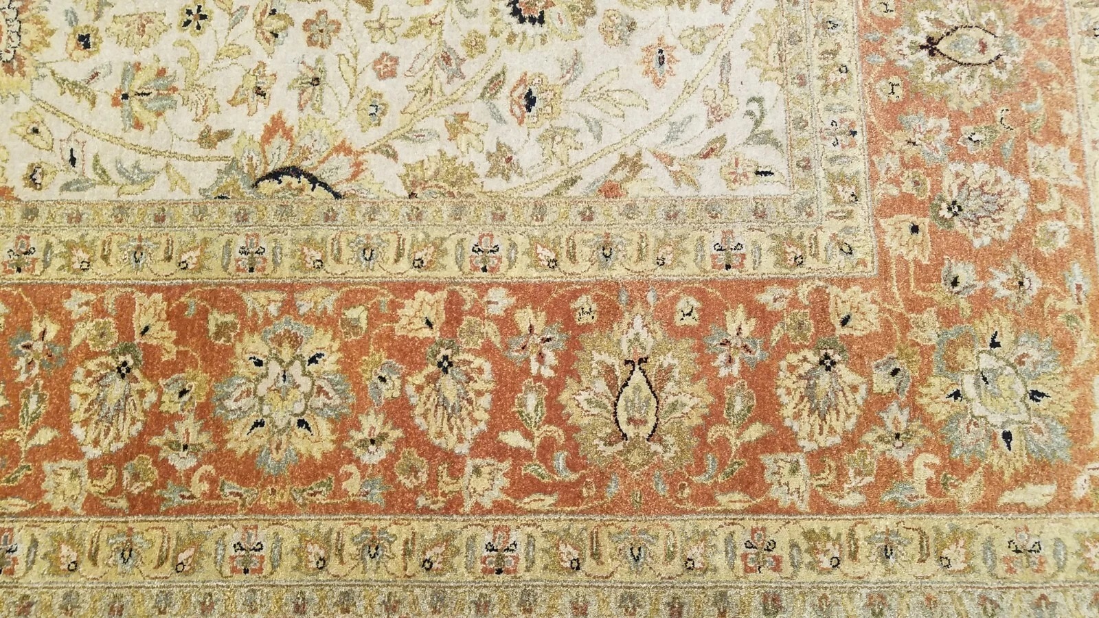 9 x 12 Very High Quality Vegetable Dye All Over Wool Hand-Knotted Oriental Rug