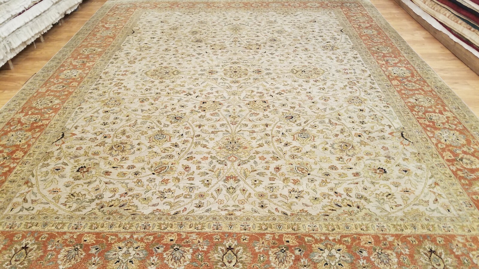 9 x 12 Very High Quality Vegetable Dye All Over Wool Hand-Knotted Oriental Rug