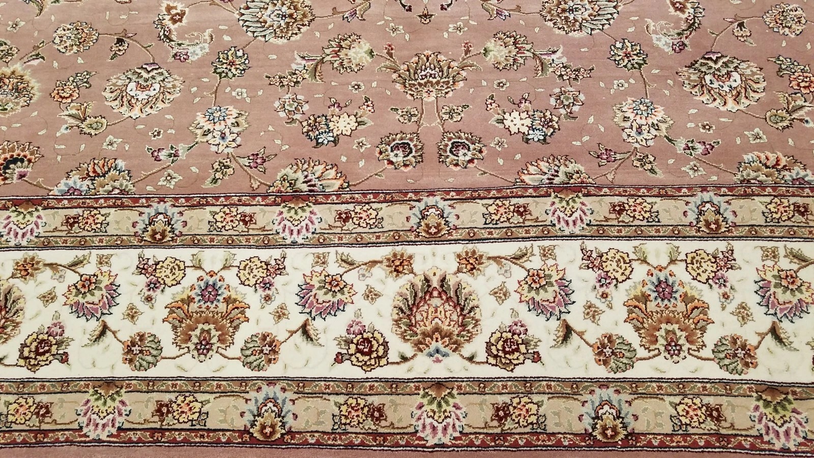 9' x 12' Hand Knotted 280 KPSI Masterpiece Wool & Silk Oriental Area Rug