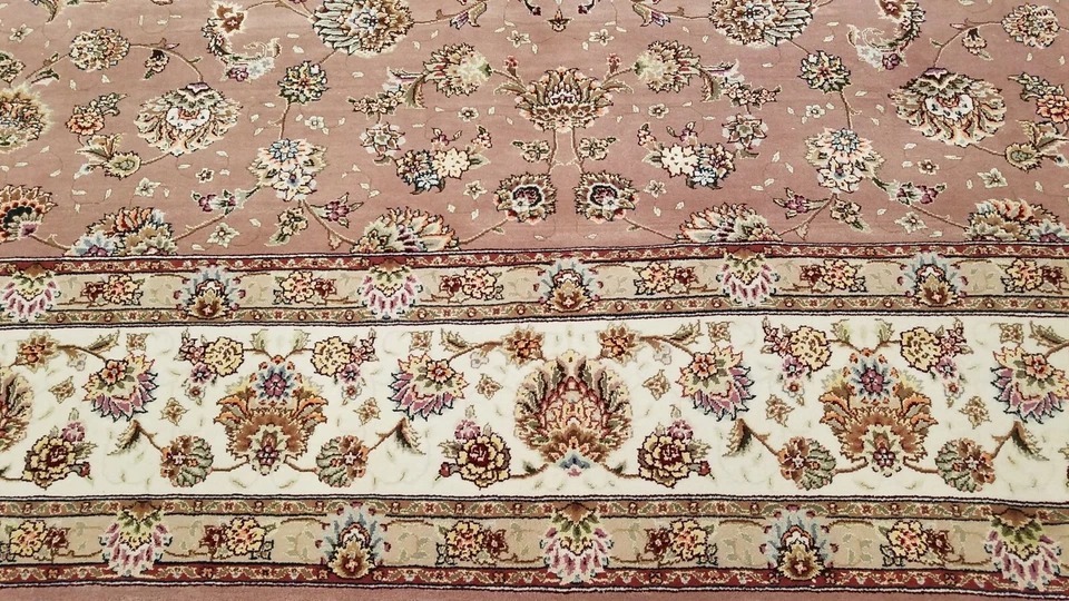 9' x 12' Hand Knotted 280 KPSI Masterpiece Wool & Silk Oriental Area Rug