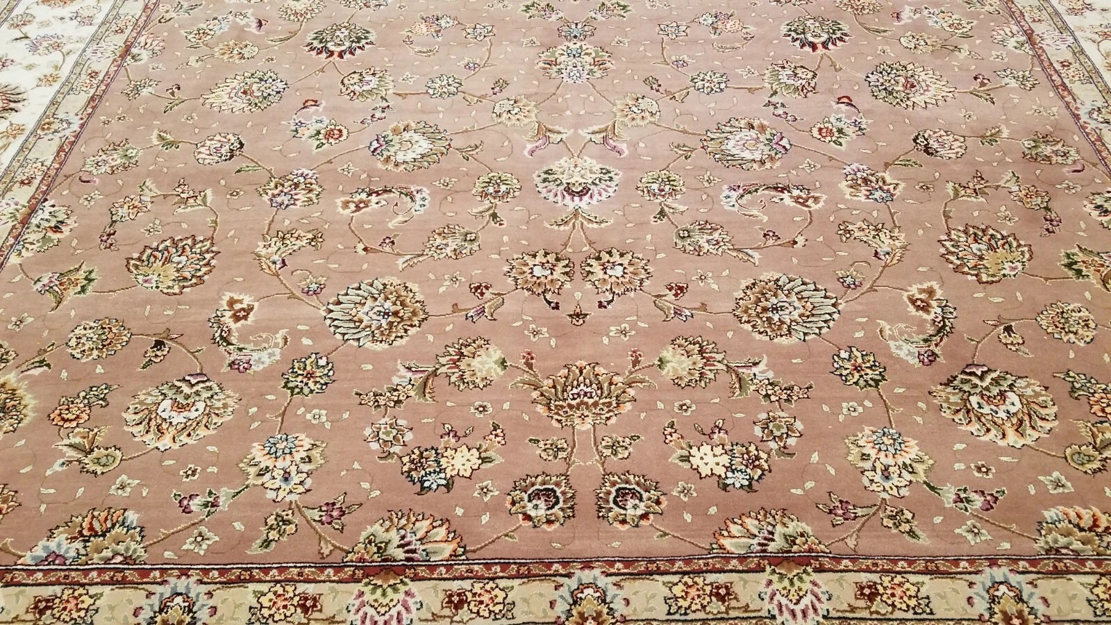 9' x 12' Hand Knotted 280 KPSI Masterpiece Wool & Silk Oriental Area Rug