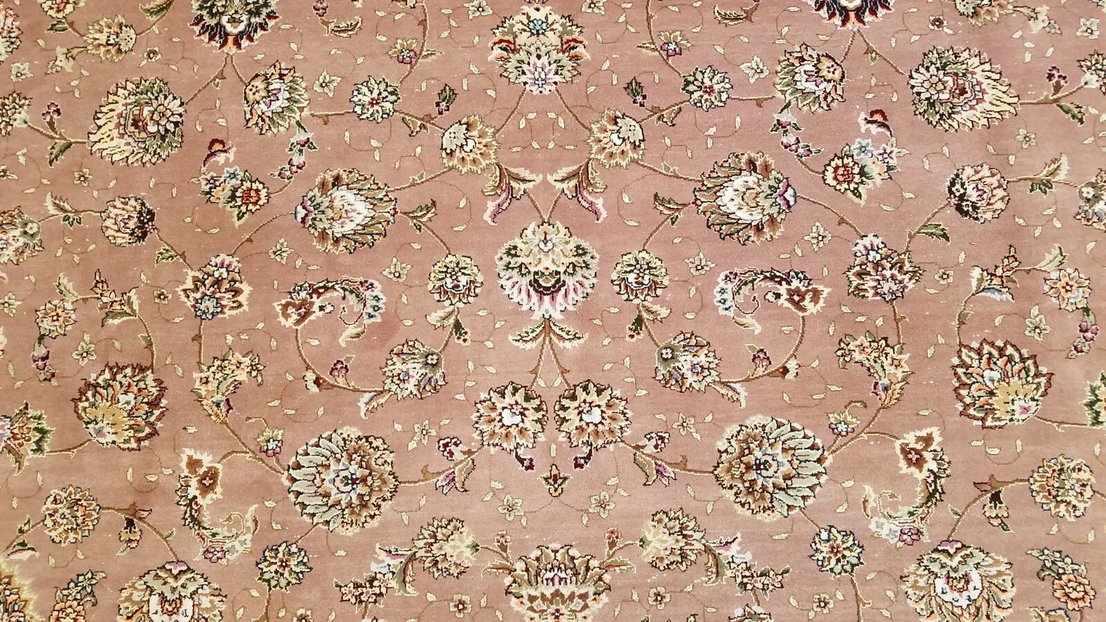 9' x 12' Hand Knotted 280 KPSI Masterpiece Wool & Silk Oriental Area Rug