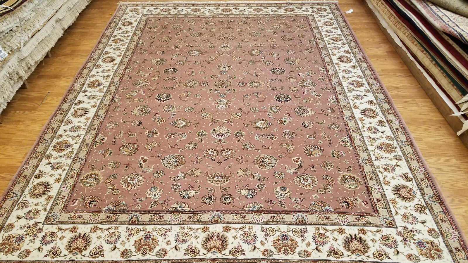 9' x 12' Hand Knotted 280 KPSI Masterpiece Wool & Silk Oriental Area Rug