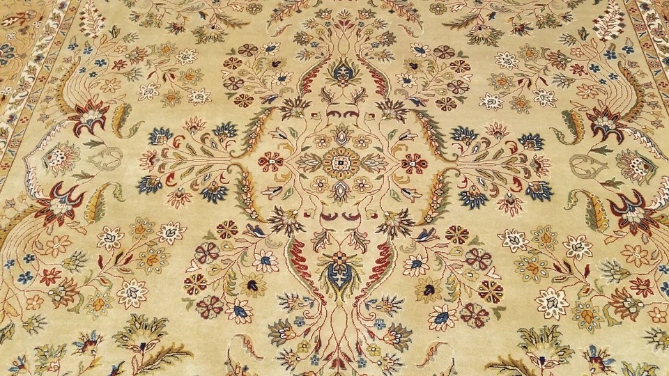 9x12 Indo Frahan Hand Knotted 100% wool Fine Quality Oriental rug