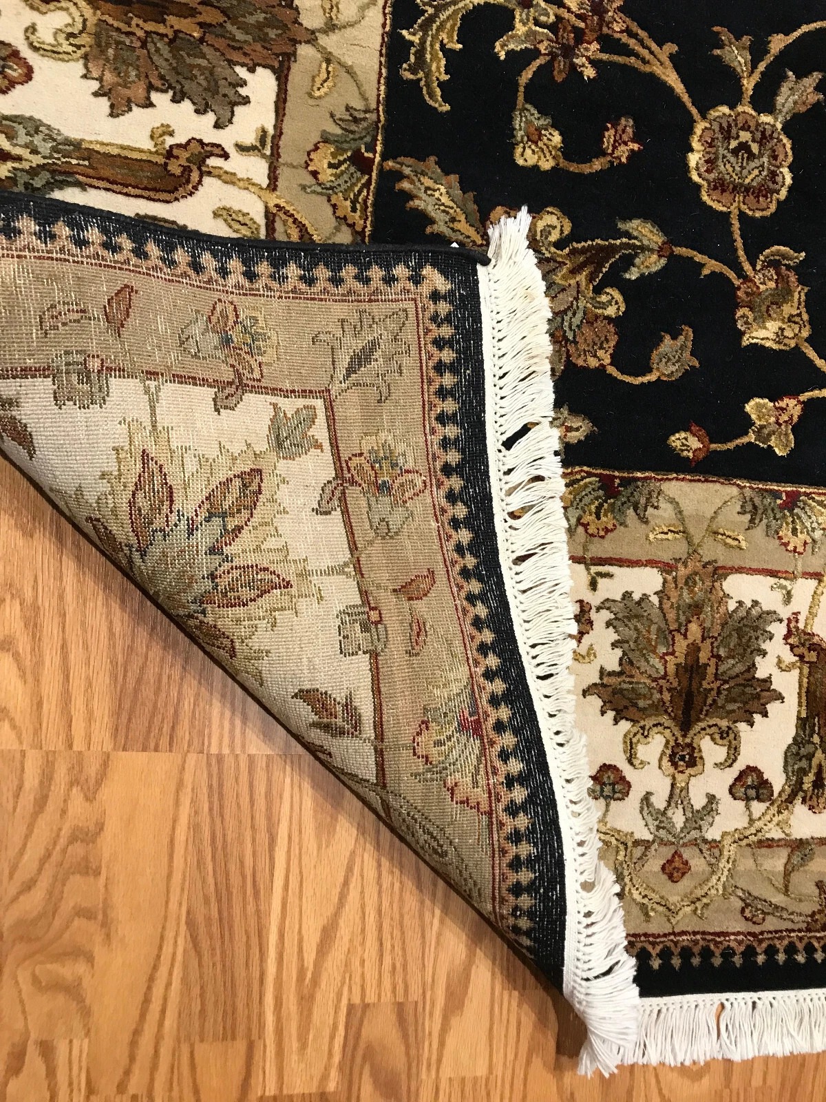 8 X 10 Hand Knotted Wool & Silk Area Rug