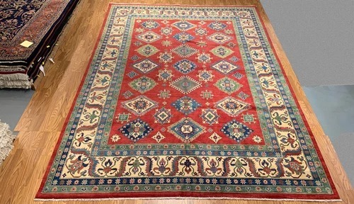 9 x 12 Hand Knotted 100% Wool Area Rug Multicolor