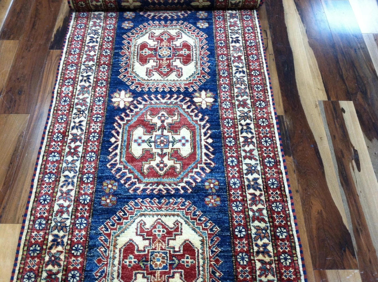 3 x 13 New Veg Dyes Fine Supper Kazak Hand Knotted Wool Rug