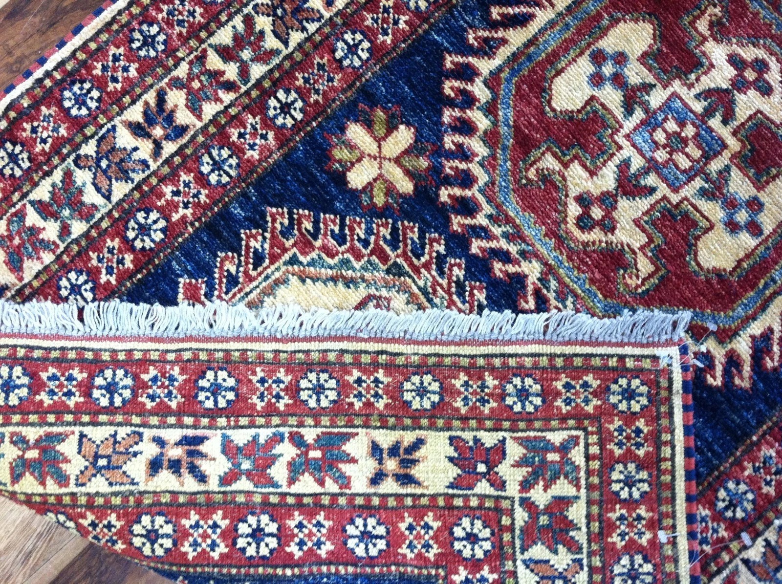 3 x 13 New Veg Dyes Fine Supper Kazak Hand Knotted Wool Rug