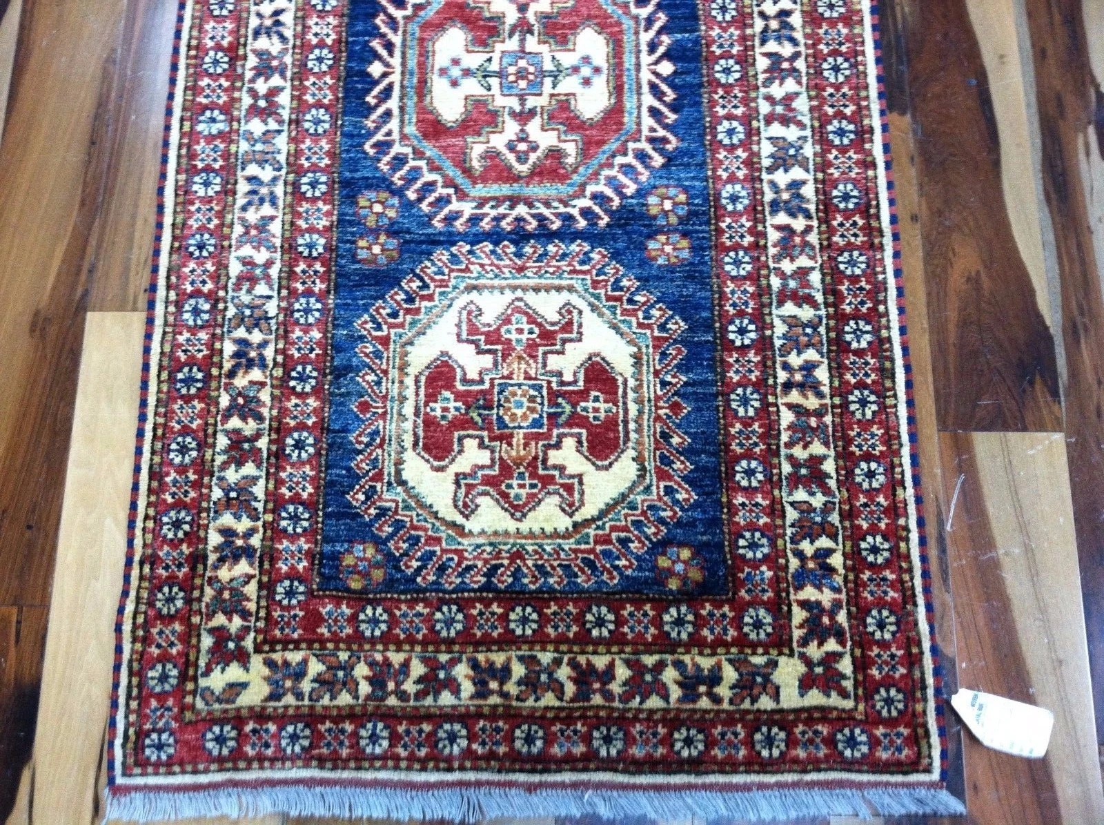 3 x 13 New Veg Dyes Fine Supper Kazak Hand Knotted Wool Rug
