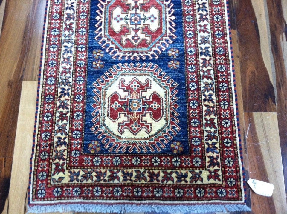 3 x 13 New Veg Dyes Fine Supper Kazak Hand Knotted Wool Rug
