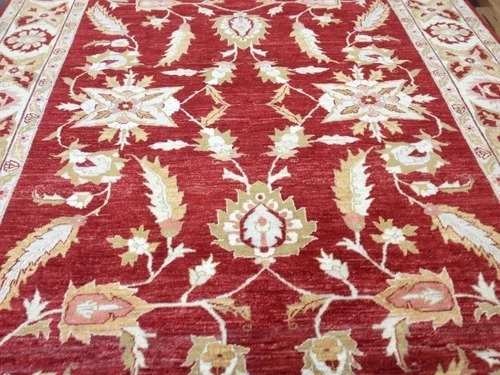 8 x 10 Pakistan Peshavar Veg Dye Hand Knotted Oriental Rug