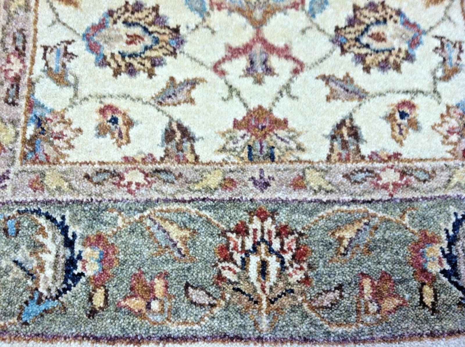 2.6 x 18 Pak Peshavar Runner Vegetable dye Wool Hand Knotted Rug