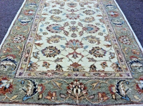 2.6 x 18 Pak Peshavar Runner Vegetable dye Wool Hand Knotted Rug