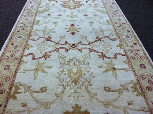 2.7 x 13 Indo Oushak Runner Vegetable dye Wool Hand Knotted Rug