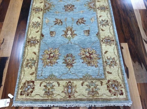 2.6 x 12 Pak Peshavar Vegetable Dye Hand Knotted Oriental Rug Wool