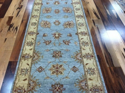 2.6 x 12 Pak Peshavar Vegetable Dye Hand Knotted Oriental Rug Wool