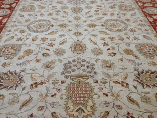 8 x 10 Indo Peshavar Hand spawned Wool Hand Knotted Oriental Rug