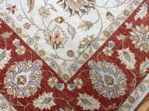 8 x 10 Indo Peshavar Hand spawned Wool Hand Knotted Oriental Rug