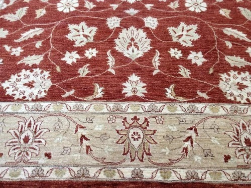8 x 10 Fine Quality Indo Peshavar Hand Knotted Oriental Rug Wool