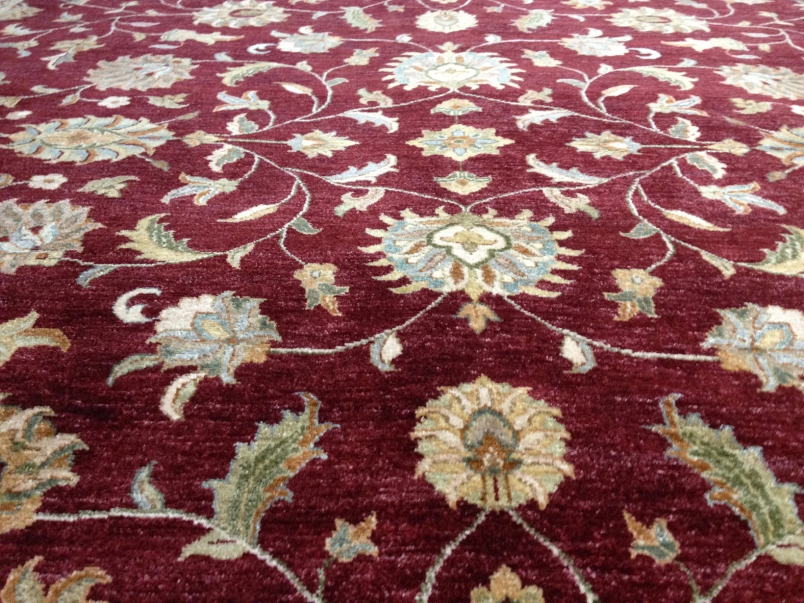 8 x 10 Fine Quality Indo Peshavar Hand Knotted Oriental Rug Wool