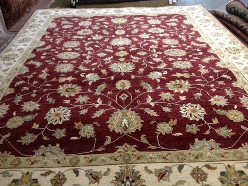 8 x 10 Fine Quality Indo Peshavar Hand Knotted Oriental Rug Wool