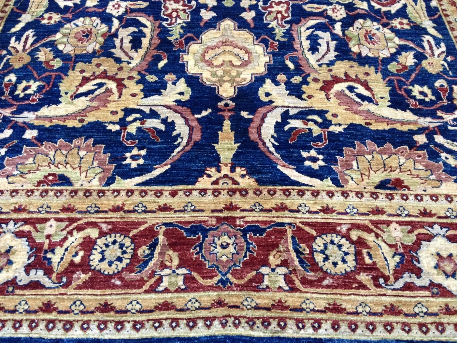 8 x 10 Pak Peshavar Chobi Hand Knotted Oriental Rug Wool